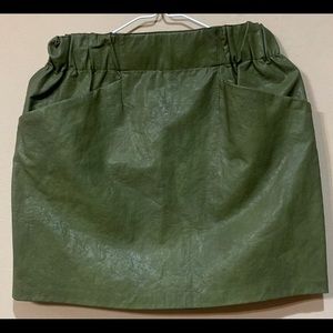 ZARA faux leather skirt
